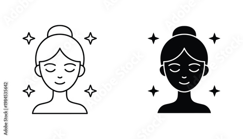 Face Glow Clean Beauty Cosmetic Icon