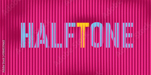 Transparent ribbed glass effect noisy background. Halftone grainy lines, stripes with texture. Gradient ribbed grunge backdrop. 
