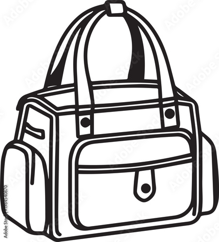 A modern and practical handbag, exuding style, is the embodiment of utility and fashion.