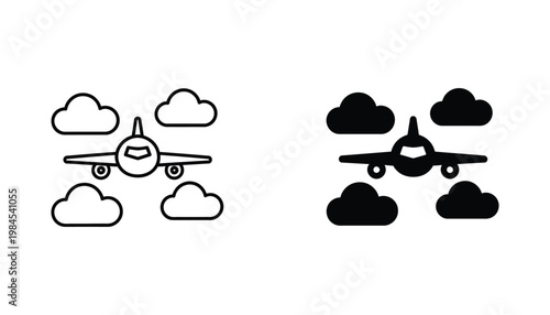 Airplane Cloud Travel Aviation Transportation