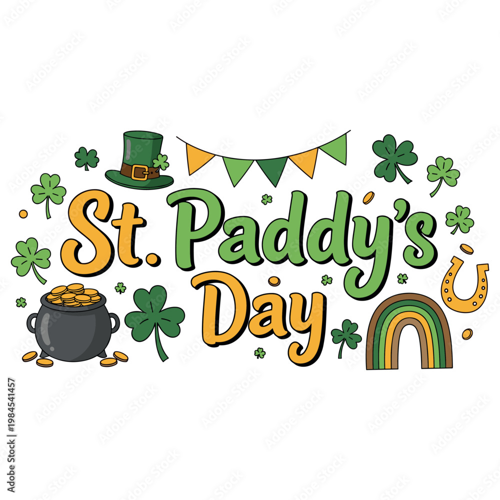 Obraz premium St Patrick’s Day typography design