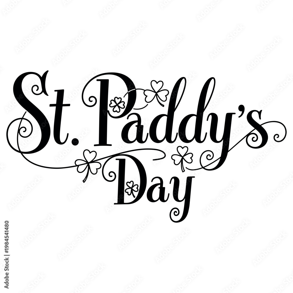 Obraz premium St Patrick’s Day typography design