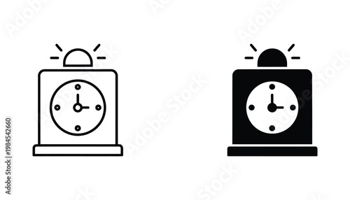 Alarm Clock Icon Alert Notification Time Management