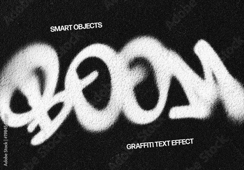 Graffiti Text Effect – Urban Typography for Logo, Poster & Branding (PSD)