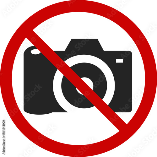No Photography Allowed Sign Graphic Image - No Camera Allowed Symbol
