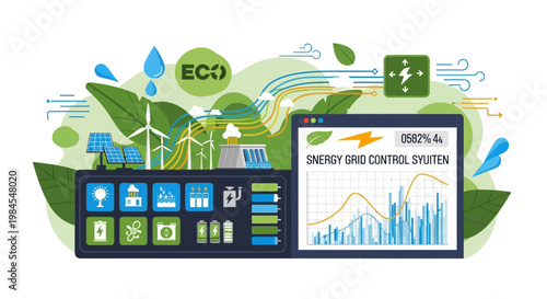 Smart Energy Grid Control System with Renewable Resources.