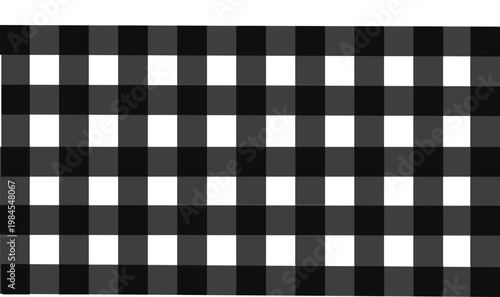 Classic Black and White Checkered Pattern Background Featuring Seamless Repeating Squares for Graphic Design Projects and Textile Textures