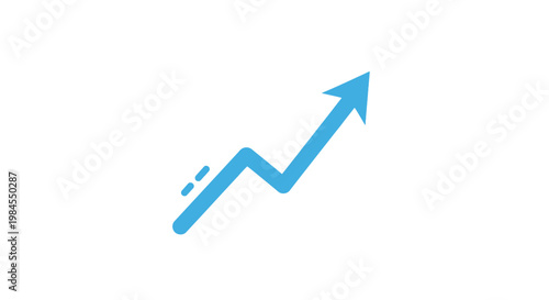A graphic illustration depicting an upward arrow representing growth and progress with clean design