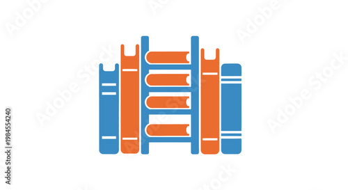 Conceptual illustration depicting knowledge, education, and the pursuit of learning through books