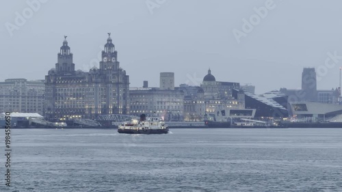 The liverpool Waterfront and Merseyside. Liverpool, UK. Februari 13, 2026. 