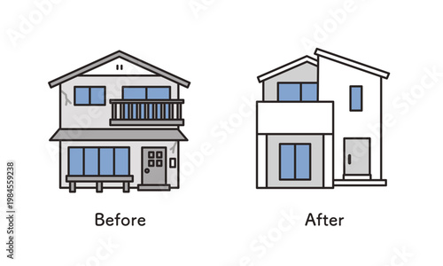 戸建ての建て替えイメージ