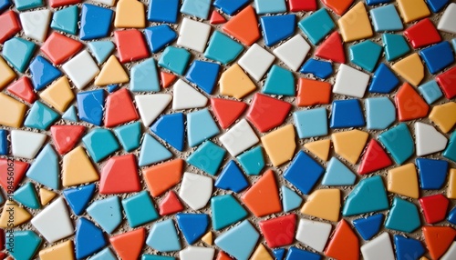 Colorful Mosaic Floor Vibrant Abstract Pattern