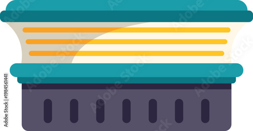 Modern flat design illustration of a stadium or arena with seating