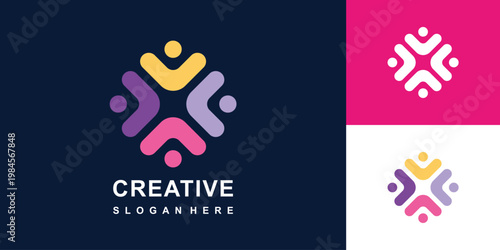 Logos and icons of social relations and cooperation