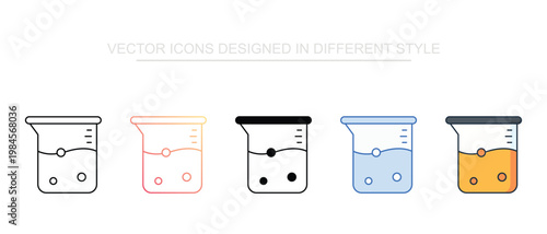 Beaker Icon Set