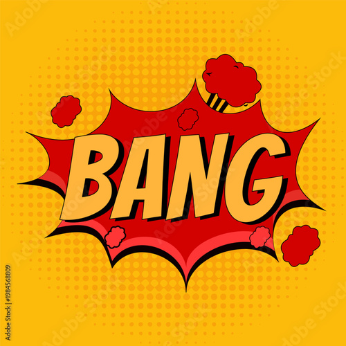 Retro style pop art comic background design vector illustration.