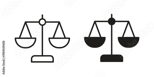 Tableau sur toile Balance icon graphic vectors for website design