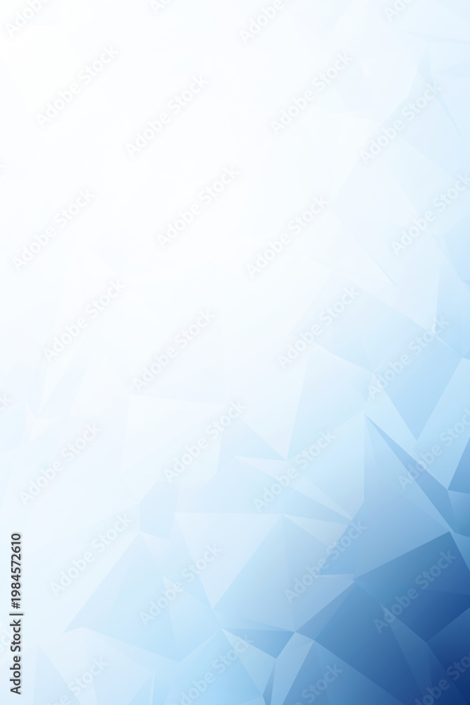 Obraz premium Modern Brochure Design Featuring Low Poly Triangle Geometric Patterns And Blue Gradient Fade