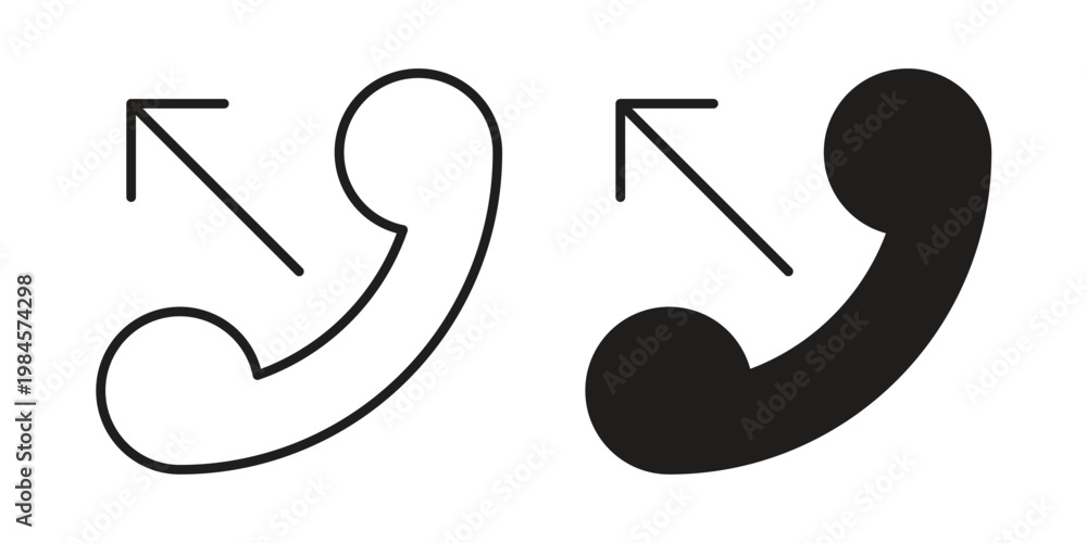 Fototapeta premium Call outgoing icon graphic vectors for website design