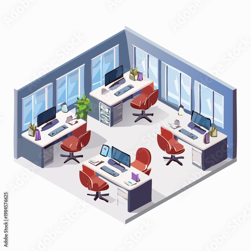 interior of office in building