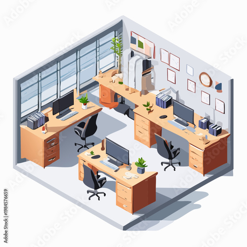 interior of office in building