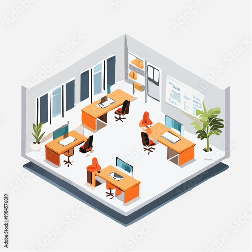 interior of office in building