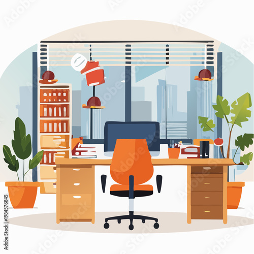 interior of office in building