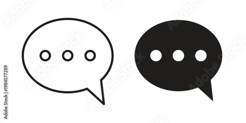 Comment icon graphic vectors for website design