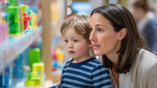 product manager observing parents and children interact with a new toy in a testing room, natural family behavior, demand validation, photorealistic