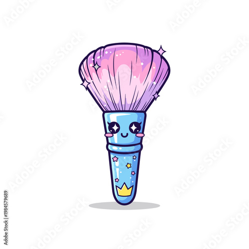 Happy cartoon fruits and vegetables displayed at a market stall with text