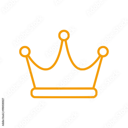 Minimal crown icon representing leadership and success. Clean flat SVG design ideal for premium status, VIP labels, achievements, and ranking systems in modern UI.