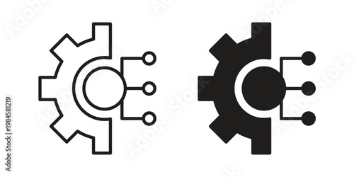Digital transformation icon graphic vectors for website design