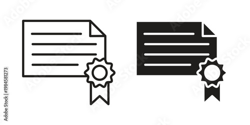 Diploma icon graphic vectors for website design