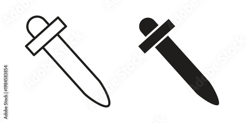 Eye dropper icon graphic vectors for website design