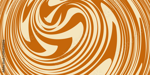 Swirl Caramel Pattern. Vector Splash Caramel Sauce Background. Swirl Peanut Butter Texture. Toffee and Milk Pattern. Liquid Chocolate Bg