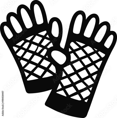 Fishnet Gloves Icon