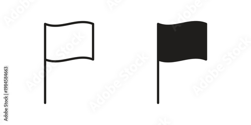 Flag icon graphic vectors for website design