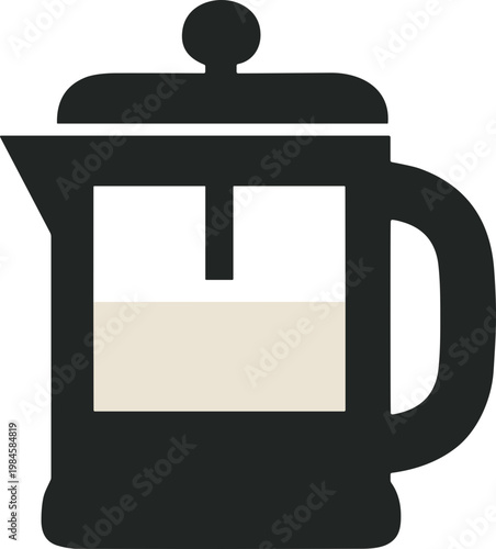 French Press Coffee Maker Icon
