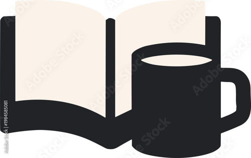 Reading Book With Coffee Mug