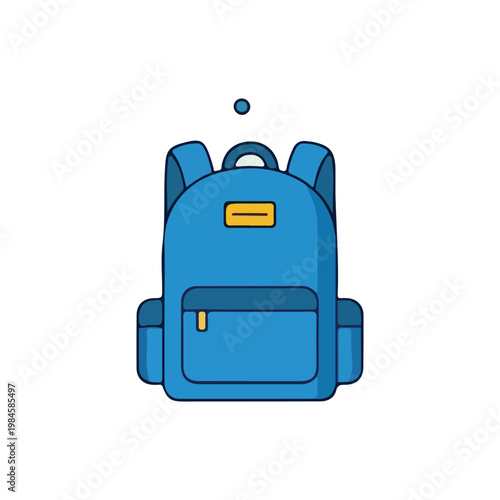 Blue Student Backpack with Pockets for Back to School and Outdoor Travel Gear