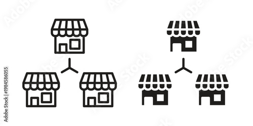 Franchise icon graphic vectors for website design