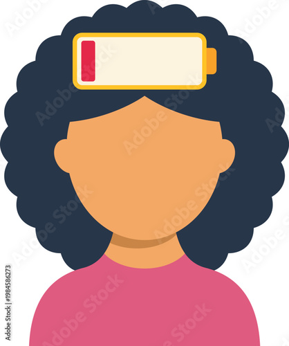 Woman having low energy representing fatigue and burnout