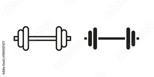 Gym icon graphic vectors for website design