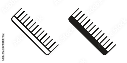 Hair brush icon graphic vectors for website design