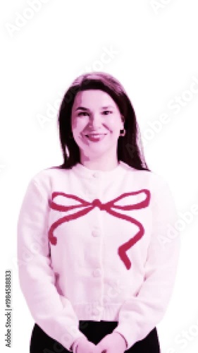 Pixelated people transitioning with zoom in effect between characters in stop motion sequence. Concept of audience targeting, content switching and visual storytelling for media and presentations.