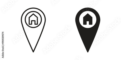 Home location icon graphic vectors for website design Free Download Home location icon graphic vectors for website design - GFXLoad