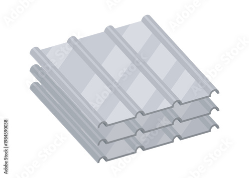Transparent corrugated polycarbonate roofing panels, greenhouse and skylight application, lightweight translucent sheets for sustainable daylighting and weatherproof coverage