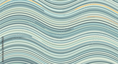 Abstract Wave Pattern Background in Teal and Blue Tones