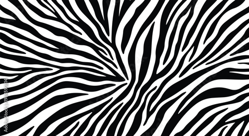 black and white zebra stripe pattern, abstract zebra print texture, monochrome background