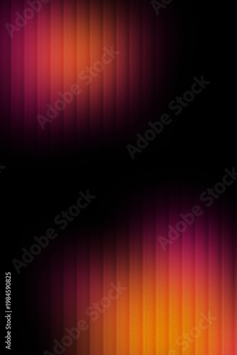 Black Background with Gradient orange pizazz and electric violet with refracted glass effect texture good for design poster event music, interface Hero section.